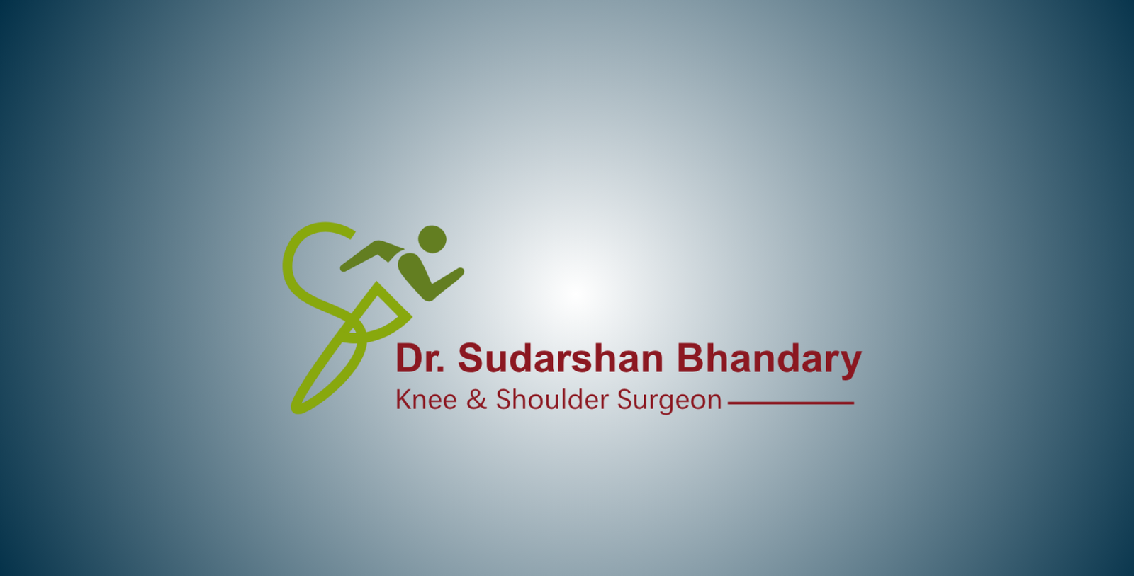 Website Portfolio 36 Dr. Sudarshan logo symbolizing expertise in knee and shoulder arthroscopy, sports injury management, and joint replacements