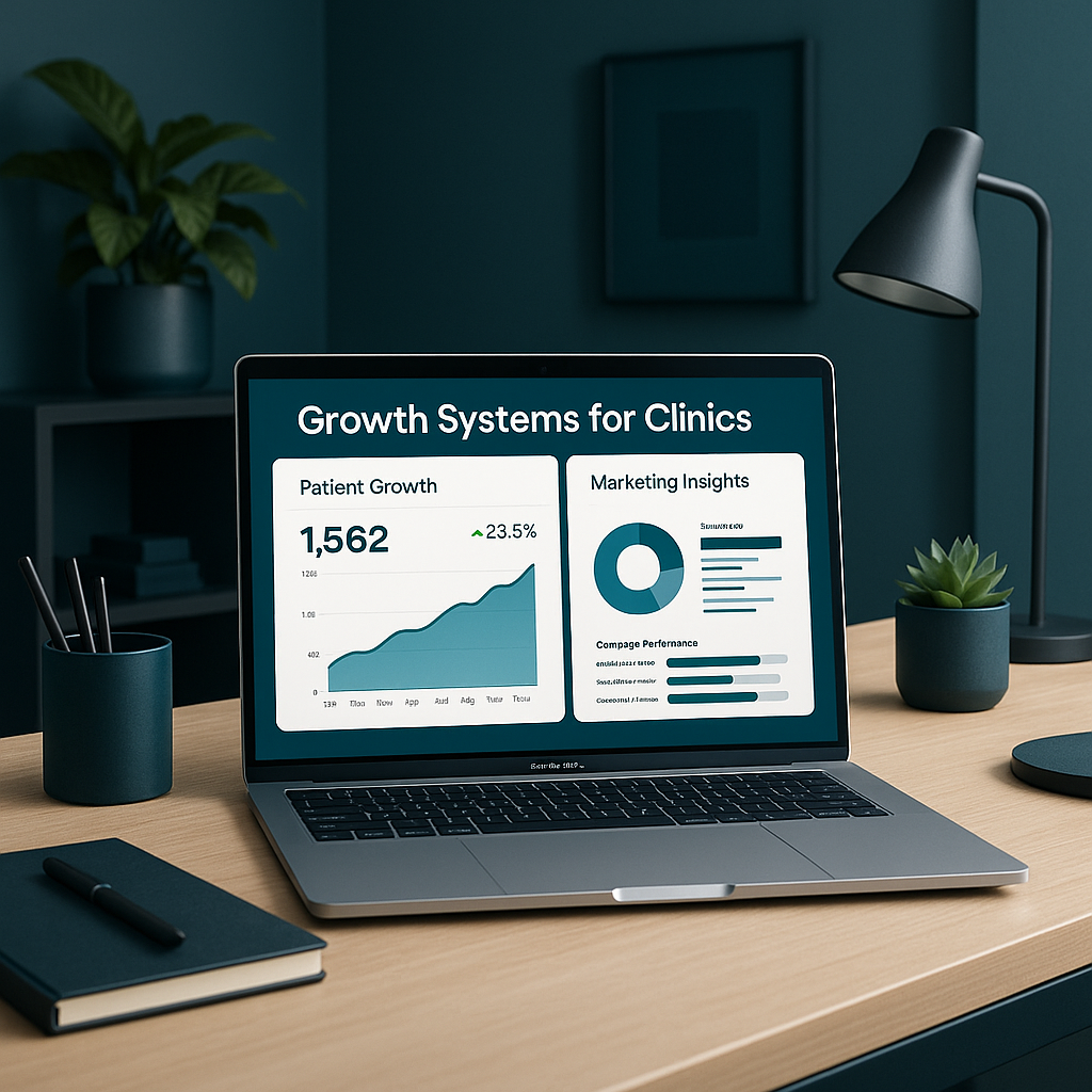 Marketing and growth systems for doctors and clinics with free consultation and package options.