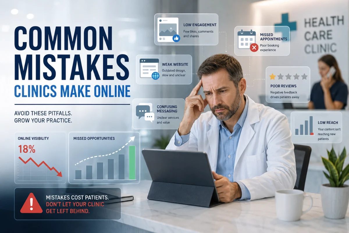 Why More Clinics in Dubai Are Investing in Healthcare Marketing to Attract Patients Faster 4 Common Mistakes Clinics Make Online